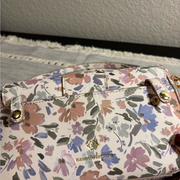 Nannette Lepore Floral Mini Buckle Shoulder Bag - Picture 8 of 9